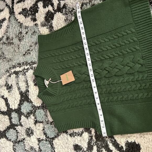 Boldens Women’s Amara Merino Wool Cable Knit Vest Size L NWT - Picture 5 of 6